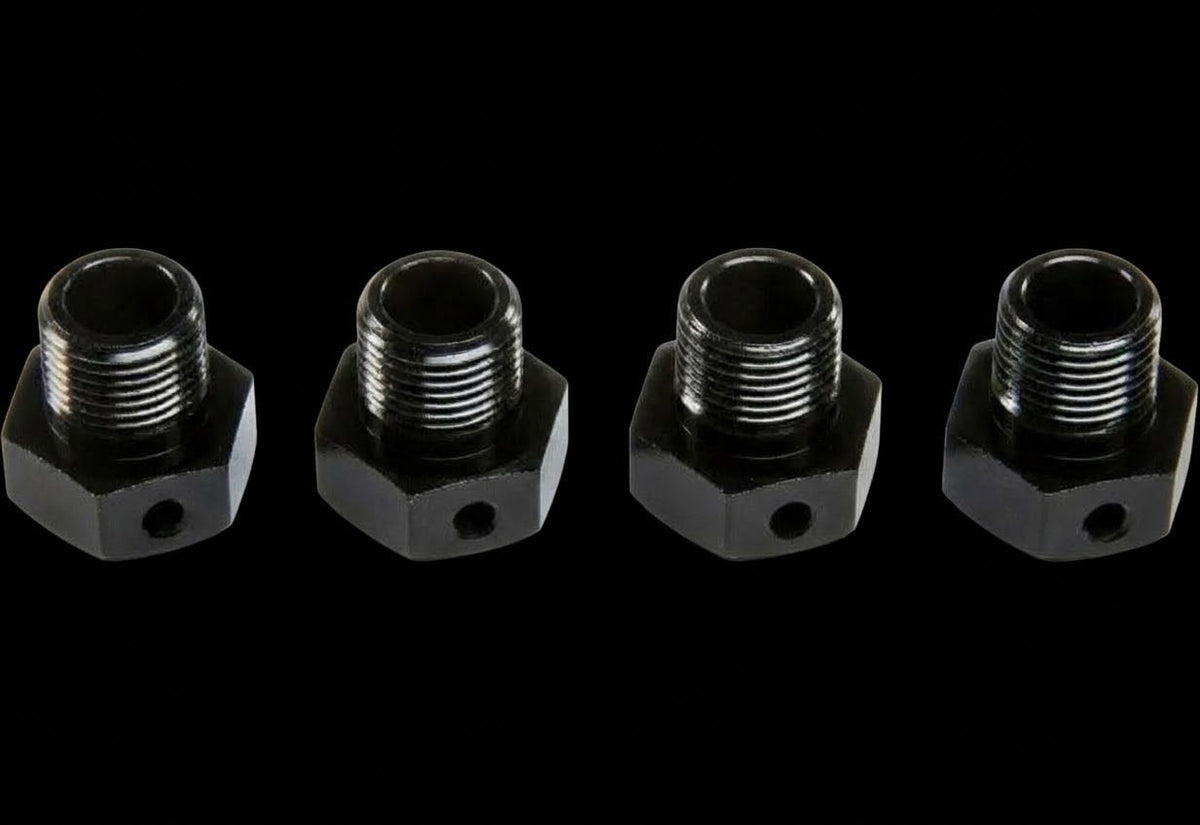 LOSI 5IVE 24MM WHEEL HEXES BLACK (4) ALL 5IVE