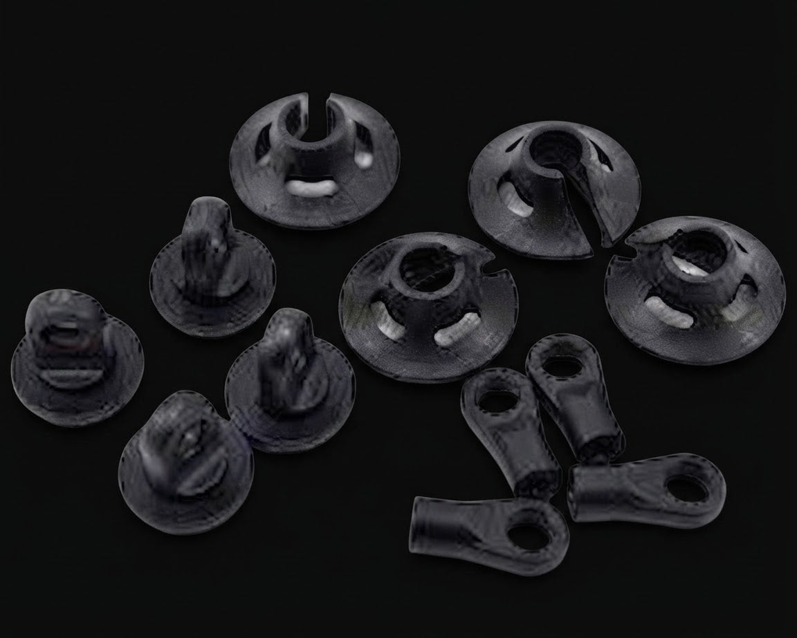 LOS253006 LOSI DBXL SPRING CUPS CLIPS SHOCK ENDS