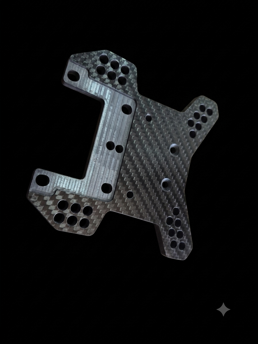 RADICAL RC CARBON FIBRE MCD W5 RR5 FRONT SHOCK TOWER