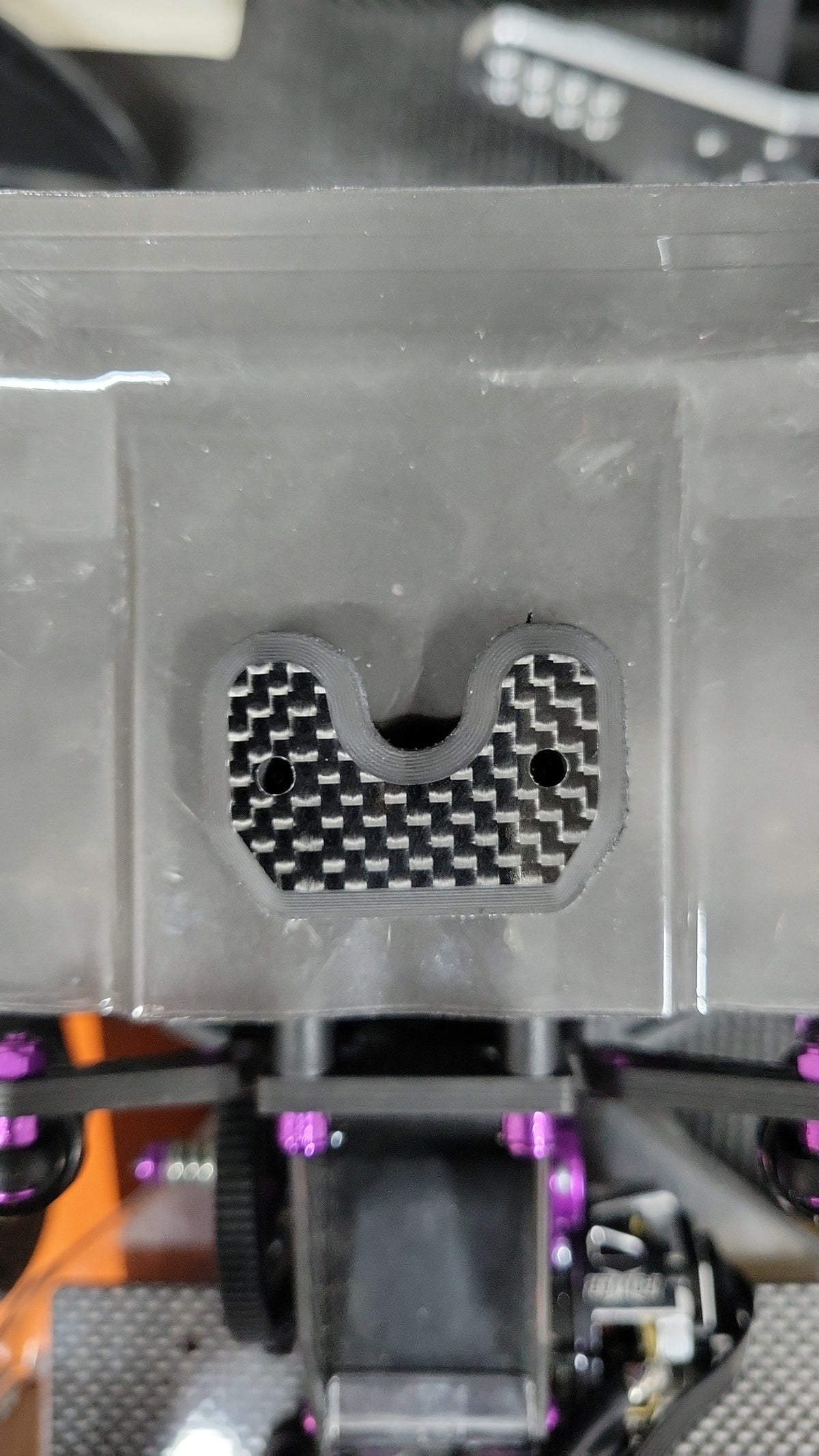 RADICAL RC TEAM ASSOCIATED CARBON FIBRE RC10 WING MOUNT WASHER