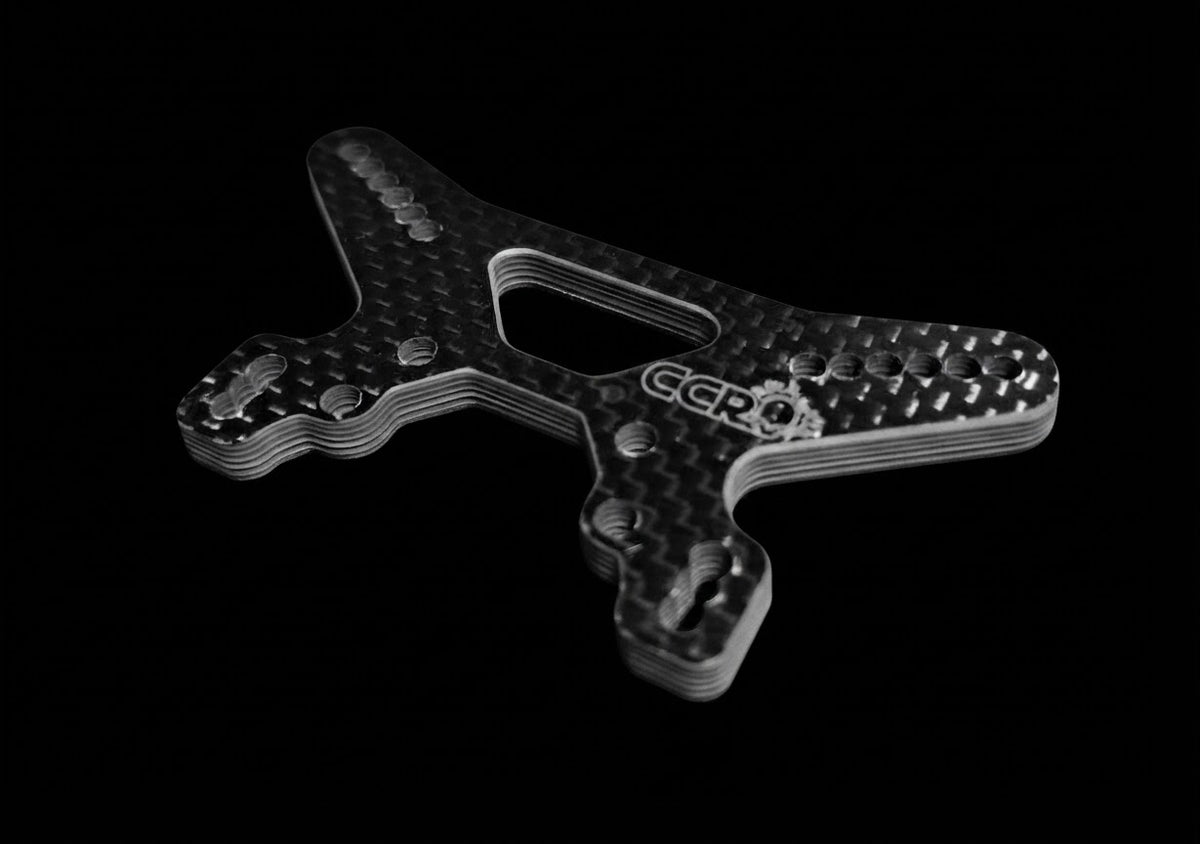 XRAY XB4 24 5MM CARBON FIBRE FRONT SHOCK TOWER