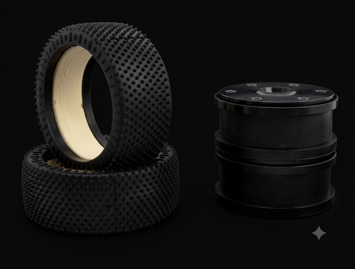 100222X MCD ASTRO GRIP MEDIUMS WITH WHITE FOAMS AND BLACK WHEELS