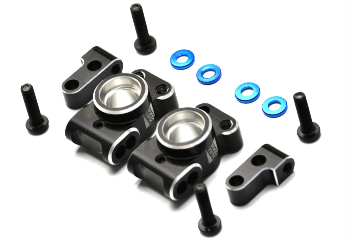 EXOTEK RC10 CLASSIC HD REAR HUBS, ADJUSTABLE, 7075 for use with M3 ball studs