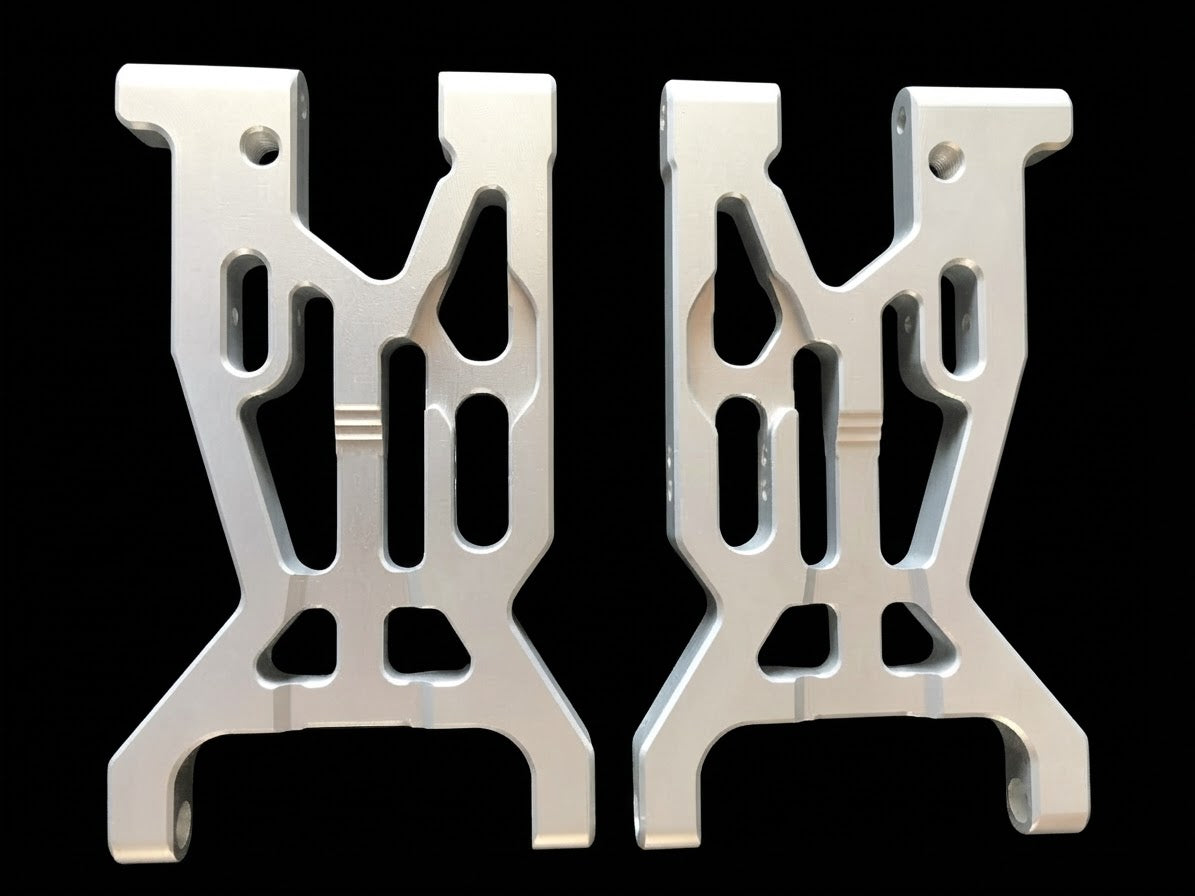 ULTIMATE LOSI 5IVE-T FRONT A ARMS SILVER ALL 5IVE