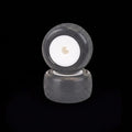 U6881 SCHUMACHER MINI PIN TRUCK TYRES PRE GLUED SILVER