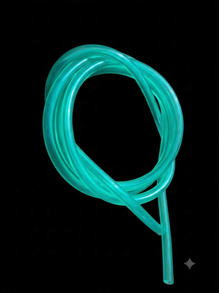 2 STOKE HIGH FLOW FUEL LINE CLEAR GREEN
