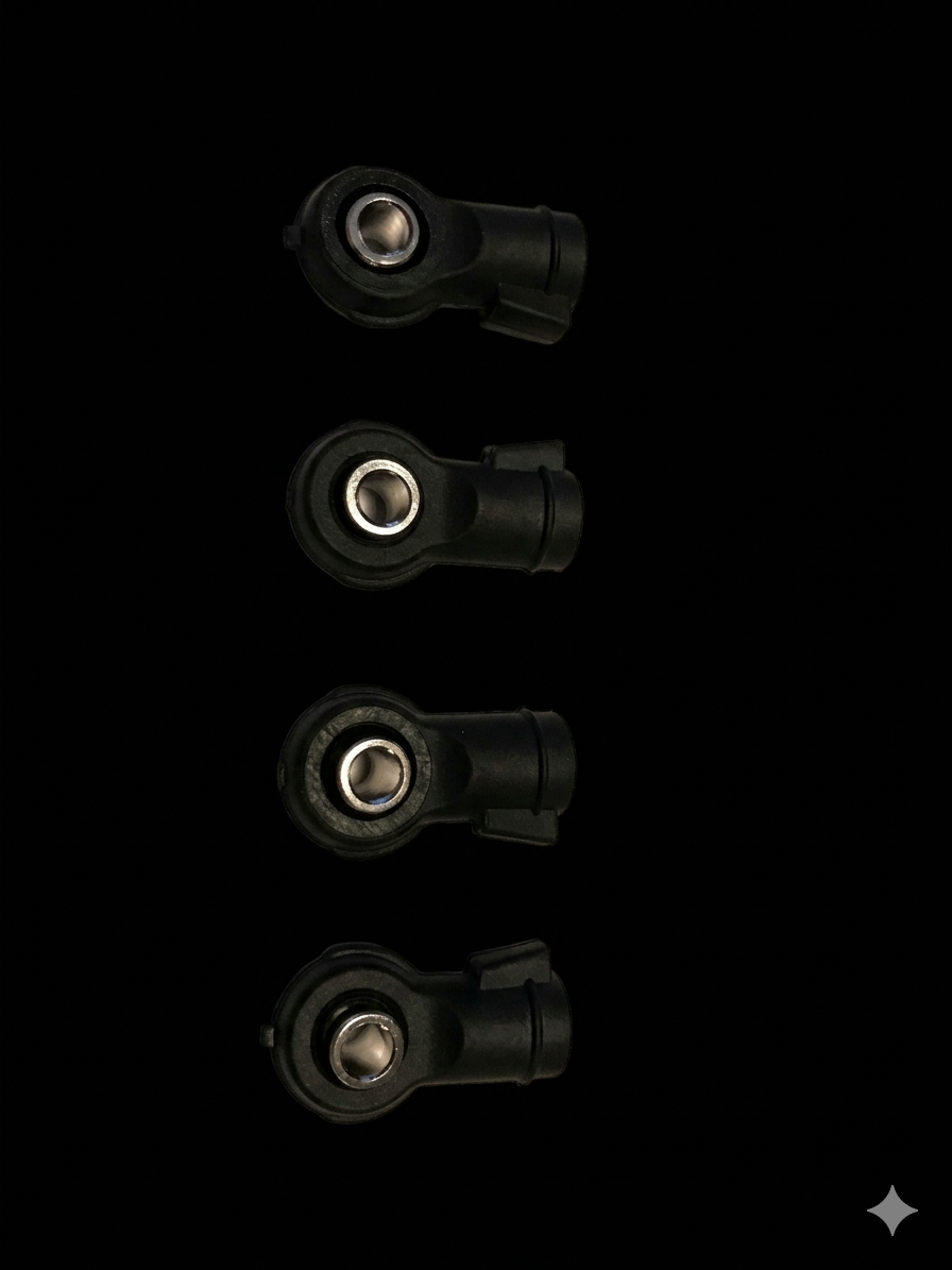 LOSI 5IVE REPLACEMENT SHOCK BOTTOMS WITH STEEL BALLS (4) ALL 5IVE