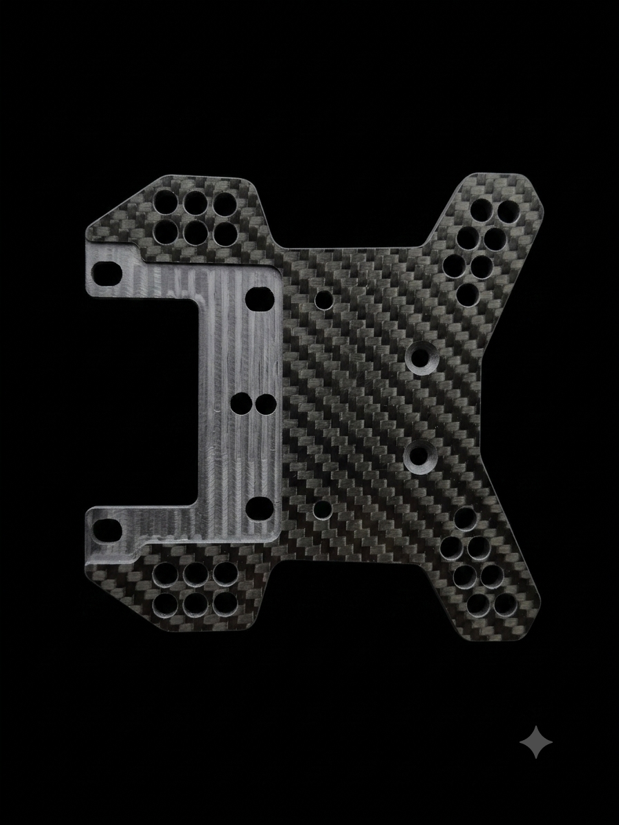 RADICAL RC CARBON FIBRE MCD W5 RR5 FRONT SHOCK TOWER
