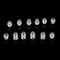 LOS-3646 LOSI 5IVE CAMBER & STEERING PIVOT BALL SET STEEL ROD END BALLS (12) ALL 5IVE