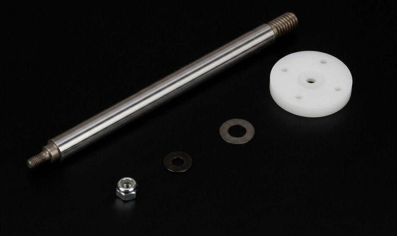 LOSB2872 LOSI 5IVE REAR NUTTED SHOCK SHAFT & PISTON KIT