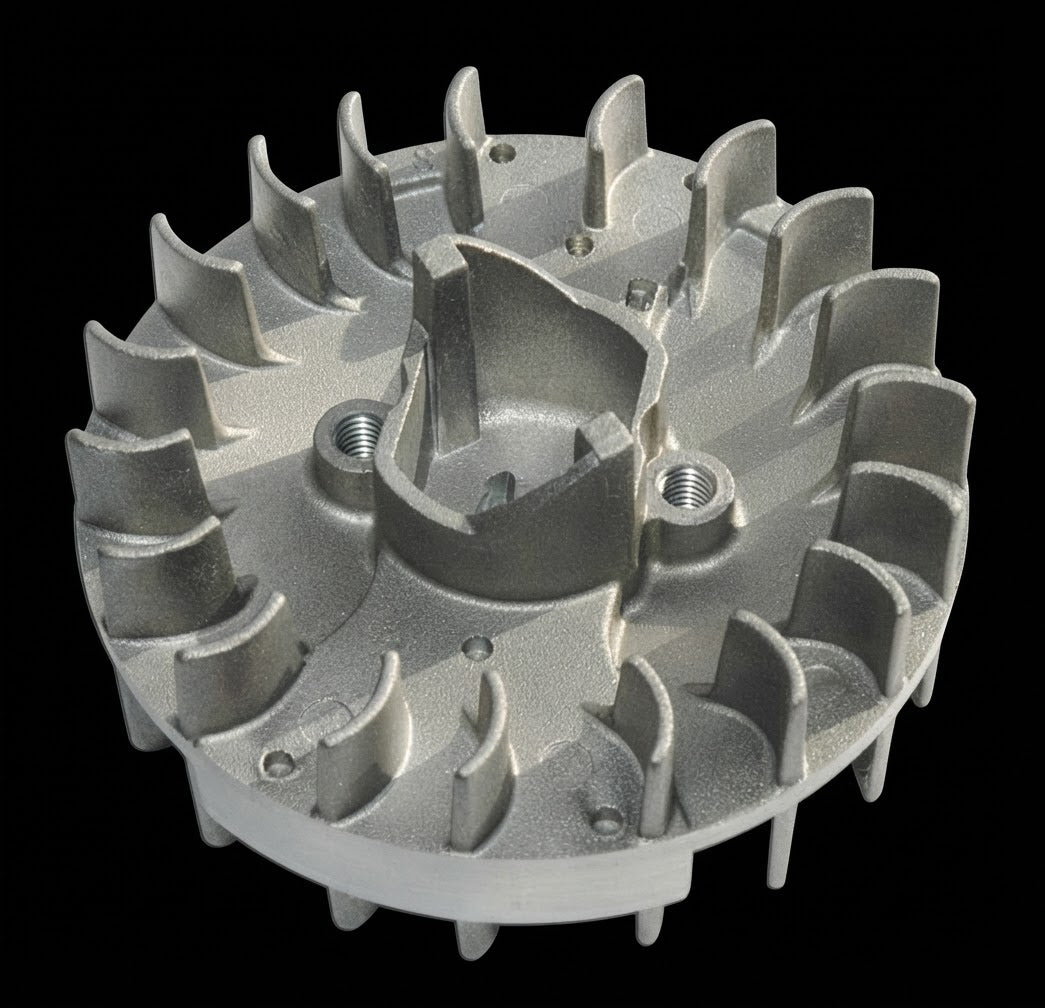 MODIFIED FLYWHEEL / COOLING FAN FOR EASY START AND ELCON