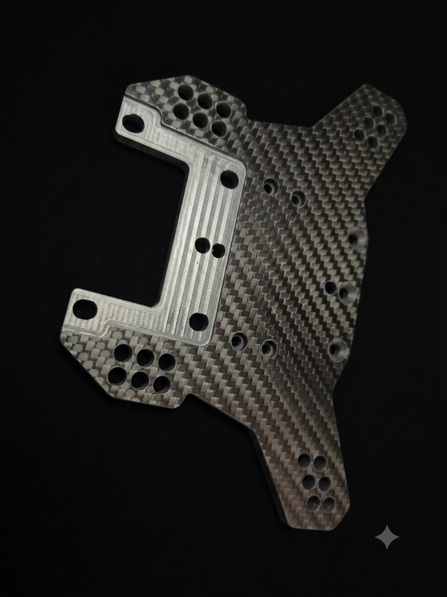 RADICAL RC CARBON FIBRE MCD W5 REAR SHOCK TOWER
