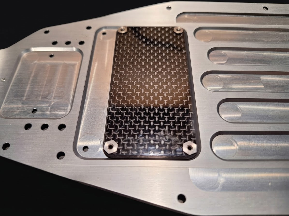 RADICAL RC TEAM ASSOCIATED RC10 CARBON FIBRE RADIO PLATE WEIGHT B6.4 B7 B7.1