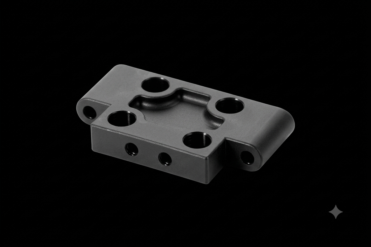 XR322311 XRAY COMPOSITE FRONT LOWER ARM MOUNT 26° KICK UP V2