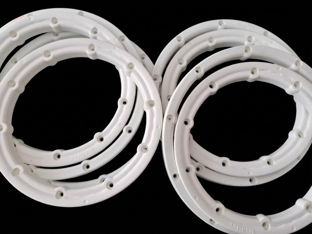 INNER AND OUTER BEADLOCK RINGS WHITE NYLON