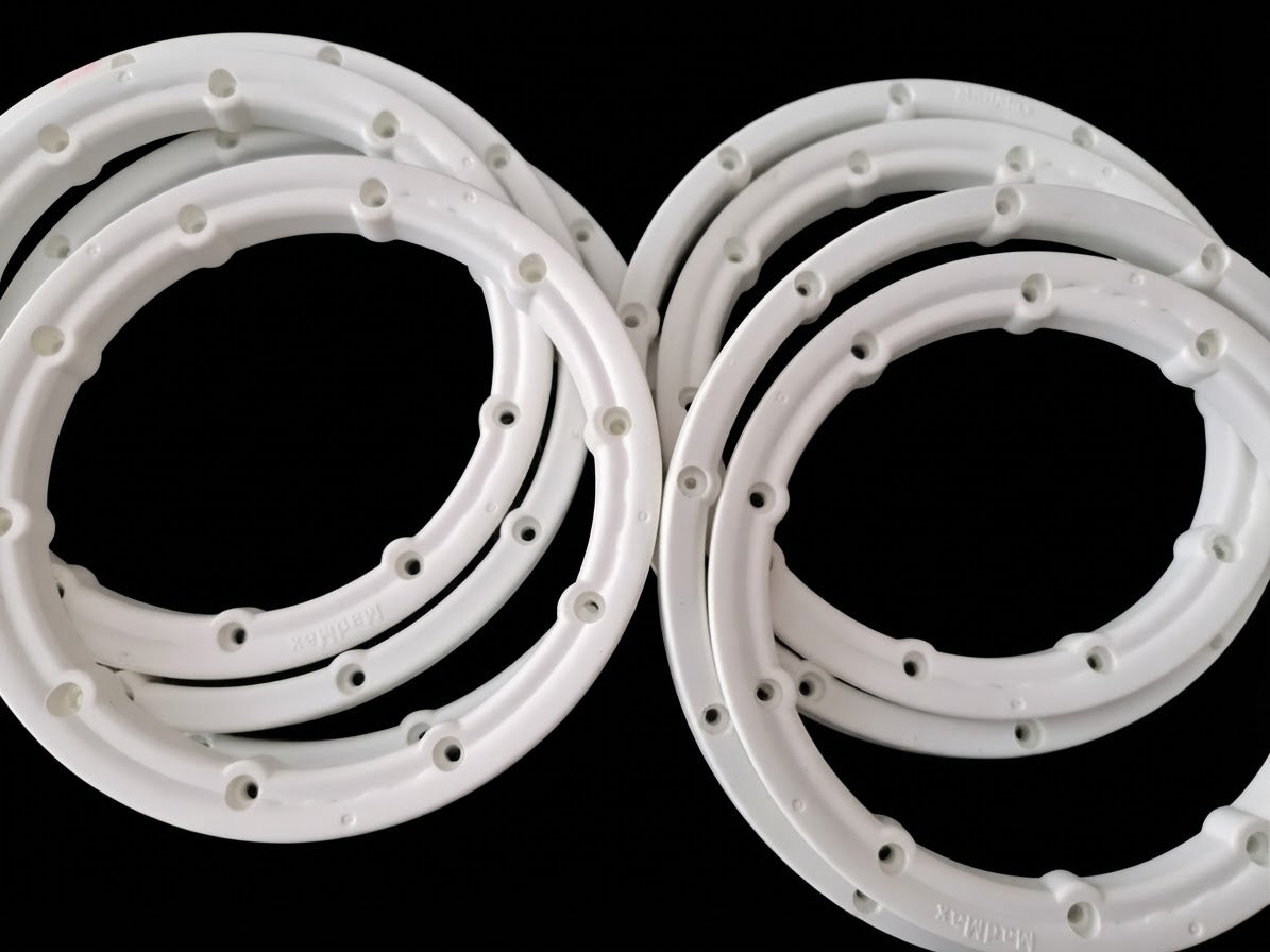 INNER AND OUTER BEADLOCK RINGS WHITE NYLON