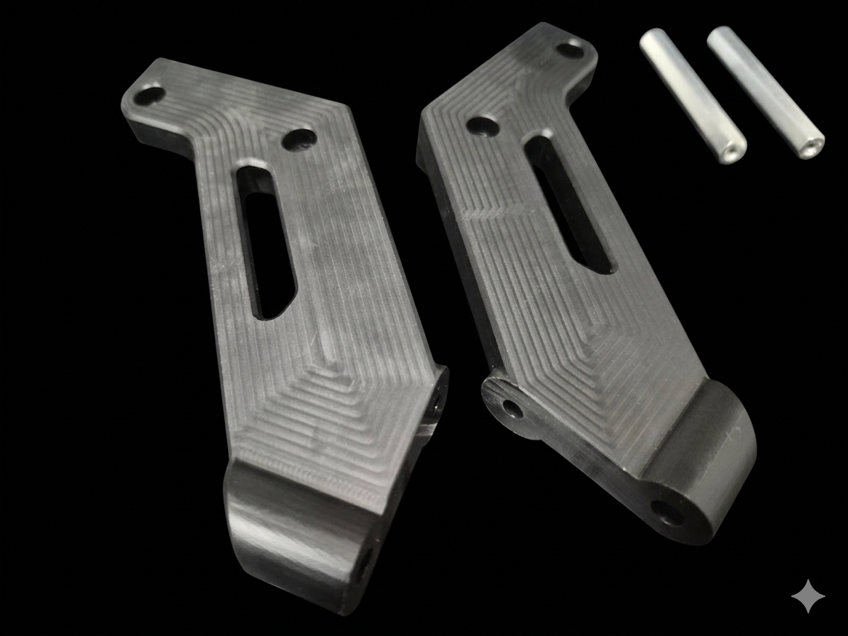RADICAL RC LOSI 5IVE B WING MOUNT BILLET DELRIN