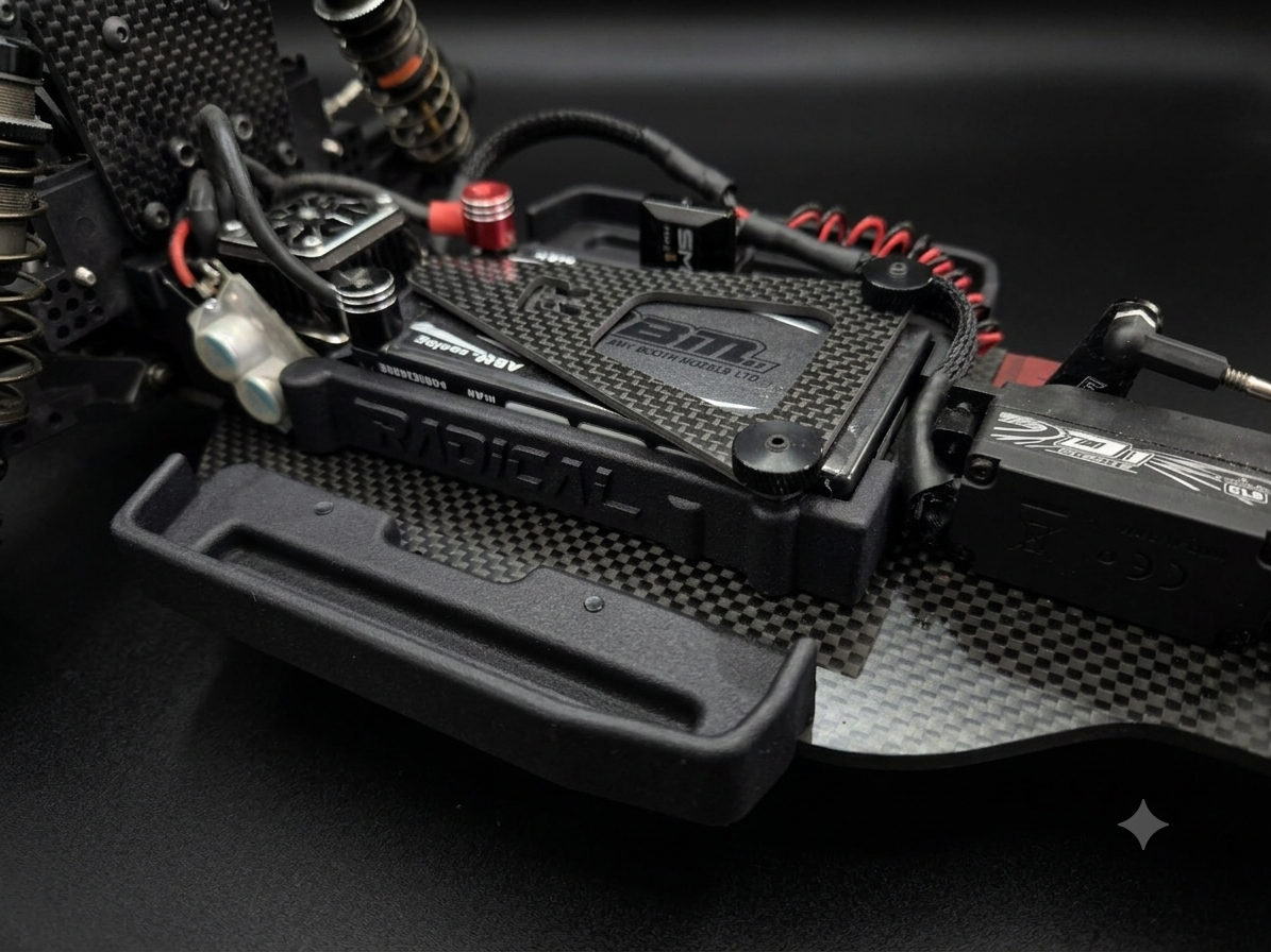 RADICAL RC RC10 WORLDS GRAPHITE LIPO TRAY