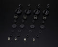 LOSB2855 LOSI 5IVE SHOCK PLASTICS & BALLS (4) 5B 5T MINI WRX