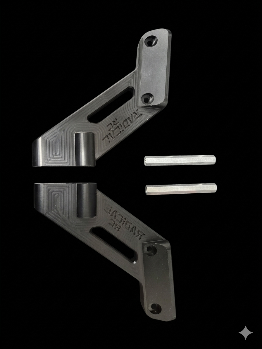 RADICAL RC LOSI 5IVE B WING MOUNT BILLET DELRIN