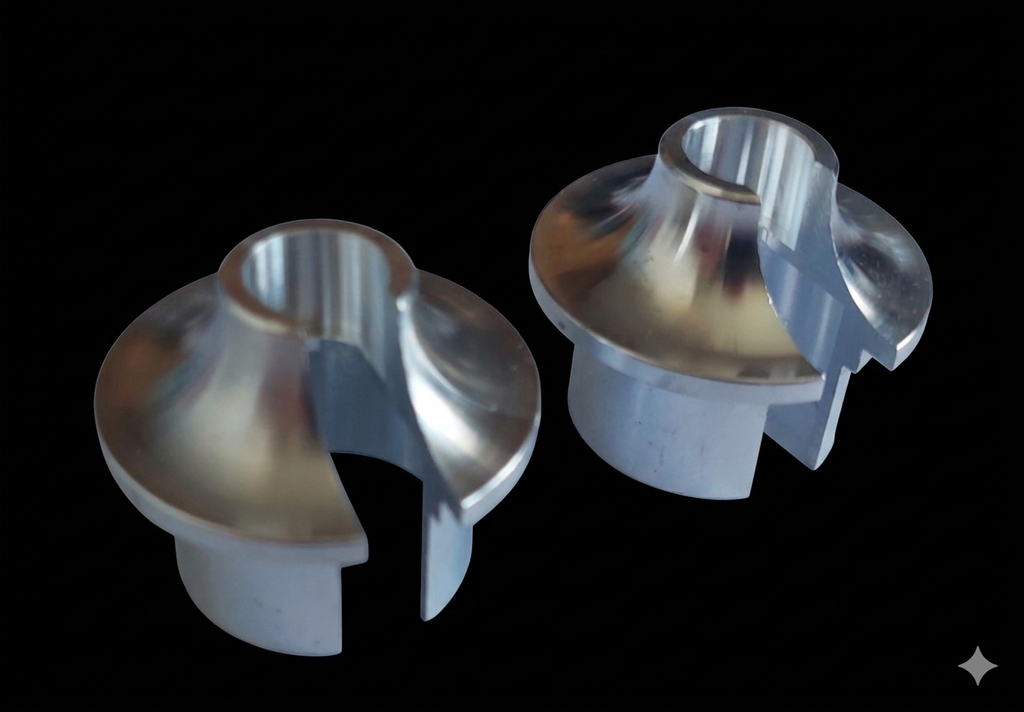 RADICAL RC MCD ALLOY SHOCK SPRING CUPS PERTCHS (2)