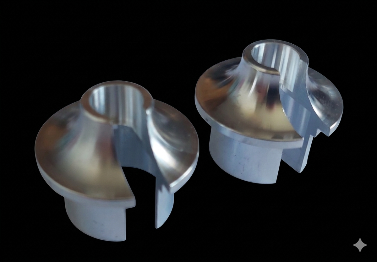 RADICAL RC MCD ALLOY SHOCK SPRING CUPS PERTCHS (2)