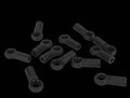 LOS-3637 LOSI 5IVE ROD END SET (12) ALL 5IVE
