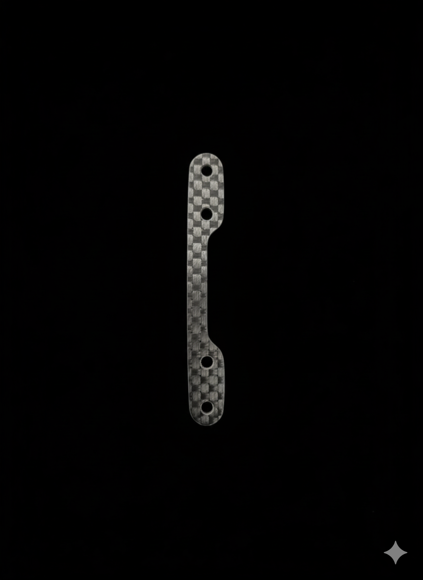 RADICAL RC SCHUMACHER PROCAT LONG STEERING PLATE CARBON FIBRE